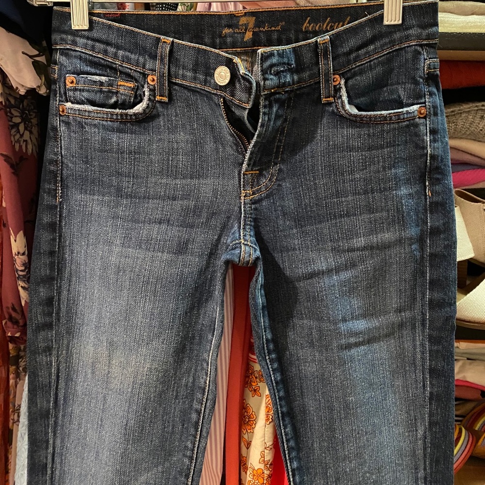7 for All Mankind Low-Rise Boot Cut Jeans